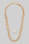 Glass Bead Multi Strands Necklace