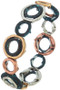 Hammered Circle Stretch Bracelet.  