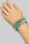 Wood Stone Beaded Bracelet Set