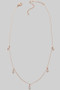 Gemstone Teardrop Dainty Necklace