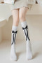 Long Bow Print Socks