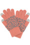 Leopard Knit Gloves.
