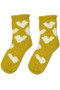 Fluffy Heart Design Ankle Socks