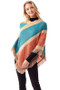 Color Stripe Poncho