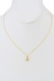 Round Rhinestone Pendant Necklace