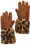 Leopard Fur Winter Gloves
