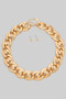 Bold Chain Link Necklace And Earrings Set