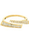 Rhinestone Pave Bar Wrap Ring 