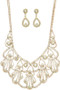 Crystal Choker Necklace With Rhinestone.