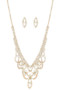 Diamond Bridal Necklace And Earring Set