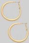 Metal Tube Hoop Earrings