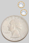 Dainty Round Stone Stud Earrings