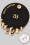 Gold Dipped 3 Piece Huggie Earring Set