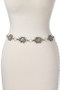 Western Aztec Concho Stone Chain Belt