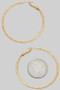 Dazzling Textured Hoops