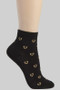 Heart Print Ankle Socks - #DS130
