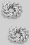 Twisted Brass Knotted Stud Earrings