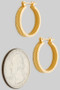 Diamond Cut Edges Hinged Hoop Earrings