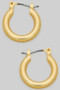 Small Brass Hinge Hoop Earrings