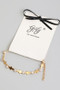 18K Gold Dipped Cross And Cz Charm Bracelet