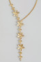 Flower Charm Y Chain Necklace
