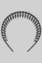 Wavy Retro Headband With Teeth