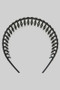 Wavy Retro Headband With Teeth