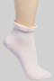 Plain Ankle Socks With Frilly Opening
