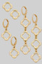 Three Pairs Of Clover Earrings
