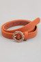 Thin Circular Buckle Fashion Belt