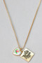 Porcelain Heart Thankful And Blessed Necklace