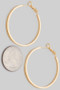 Hammered Hoop Earrings