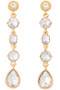 Linear Stone Drop Earrings