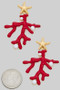 Coral Reef Earrings With Starfish And Pearls