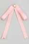 Pearl Heart Bow Tie With Pin Back