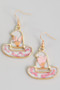 Pressed Flower Witch Hat Drop Earrings