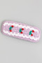 Triple Cherry Crochet Hair Snap Clip