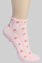 Floral Embroidered Ankle Socks
