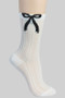 Sheer Breathable Bow Socks