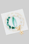 Sea Stone Toggle Bracelet With Starfish Charm