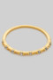 Thin Brass Ring With Spaced Out Cz Pave