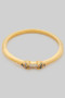 Diamond Cut Delicate Cz Baguette Ring