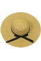 Woven Sun Hat With Bow - #KC20190