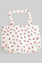 Strawberry Print Corduroy Canvas Bag