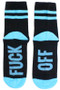 Fuck Off Striped Ankle Socks 