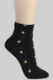 Multi Color Flower And Heart Pattern Socks