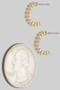 Dainty White Stone Cz Huggies