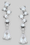 Zig Zag Cz Pave With Teardrop