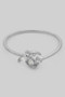 Dainty Buttyerfly And Crescent Cz Ring