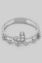 Stacked Ring With Heart And Dainty Cz Pave